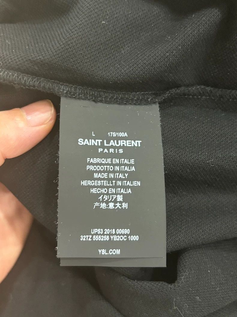 Saint Laurent Paris SLP Short Sleeve T-shirt Made in Italy Size US L / EU 52-54 / 3 - 7 Thumbnail