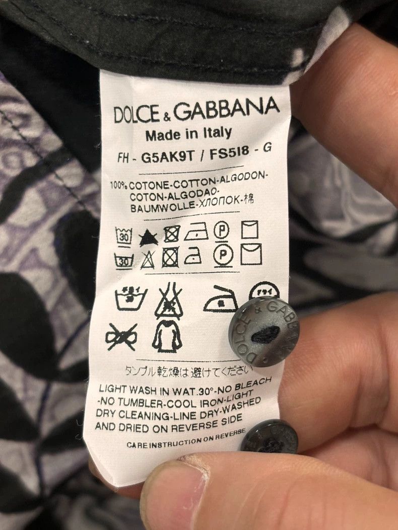 Dolce & Gabbana DG Casual Short Sleeve Shirt Brand New Size US M / EU 48-50 / 2 - 5 Thumbnail