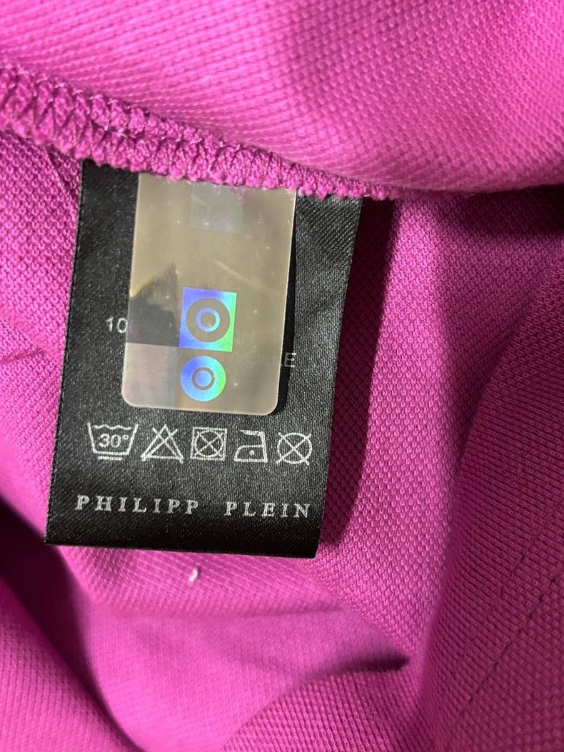 Philipp Plein Pink Skull Graphic Polo Shirt Size US S / EU 44-46 / 1 - 5 Thumbnail