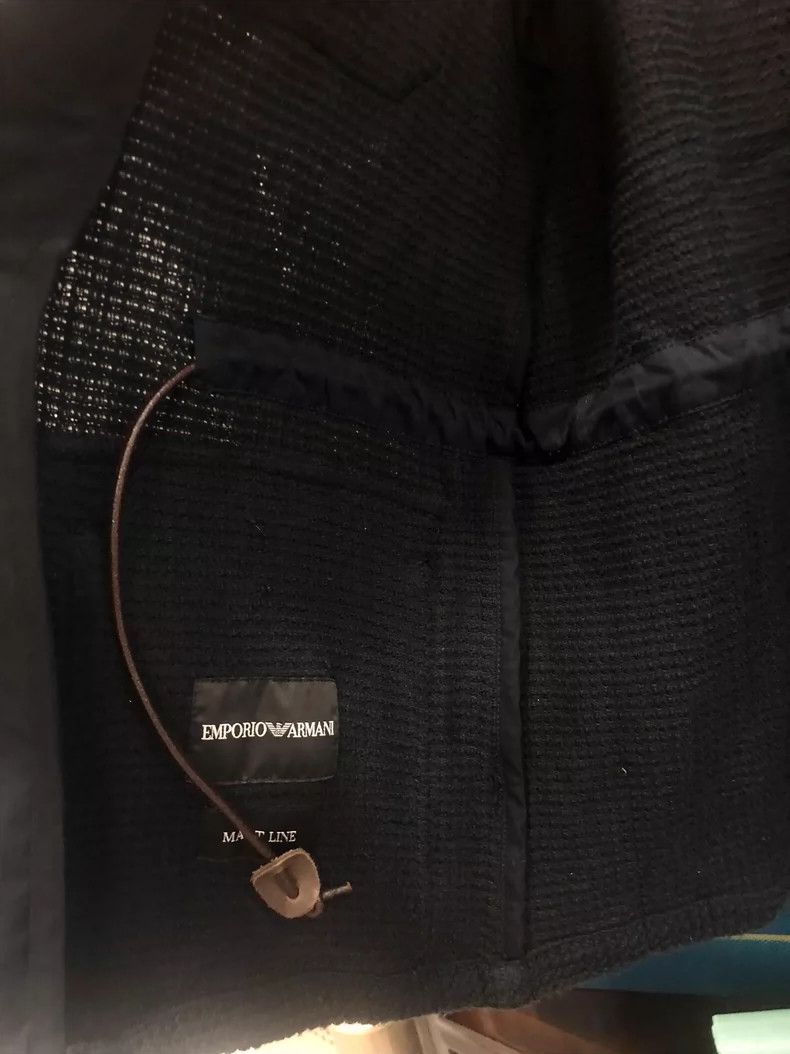 Emporio Armani Armani Casual Jacket with Golden Zipper Buttons Size US M / EU 48-50 / 2 - 5 Thumbnail