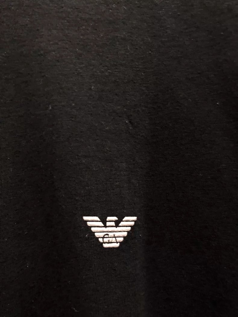 Emporio Armani Armani Lycra Fabric Black T-Shirt Size US M / EU 48-50 / 2 - 3 Thumbnail