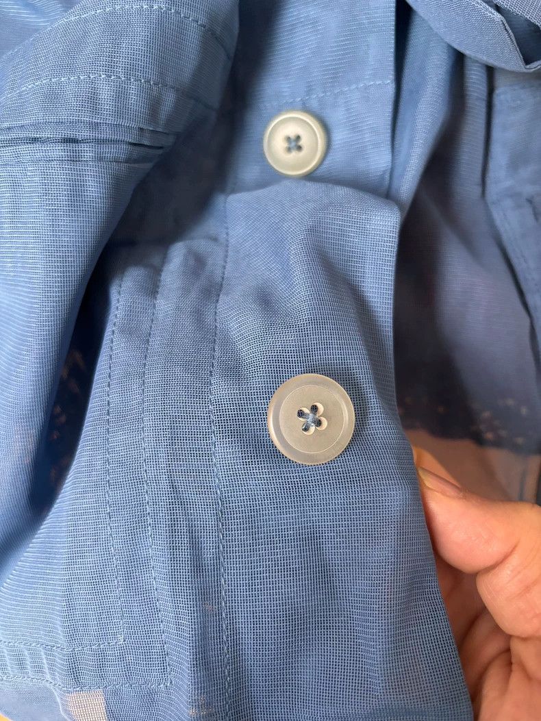Jil Sander Jil Sander Blue Short Sleeve Shirt Size US L / EU 52-54 / 3 - 5 Thumbnail