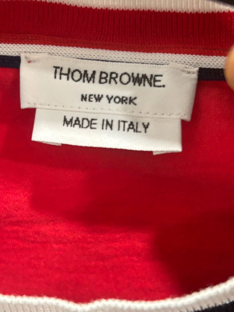 Thom Browne Tom Browne Navy Short Sleeve Tee Size US XS / EU 42 / 0 - 5 Thumbnail