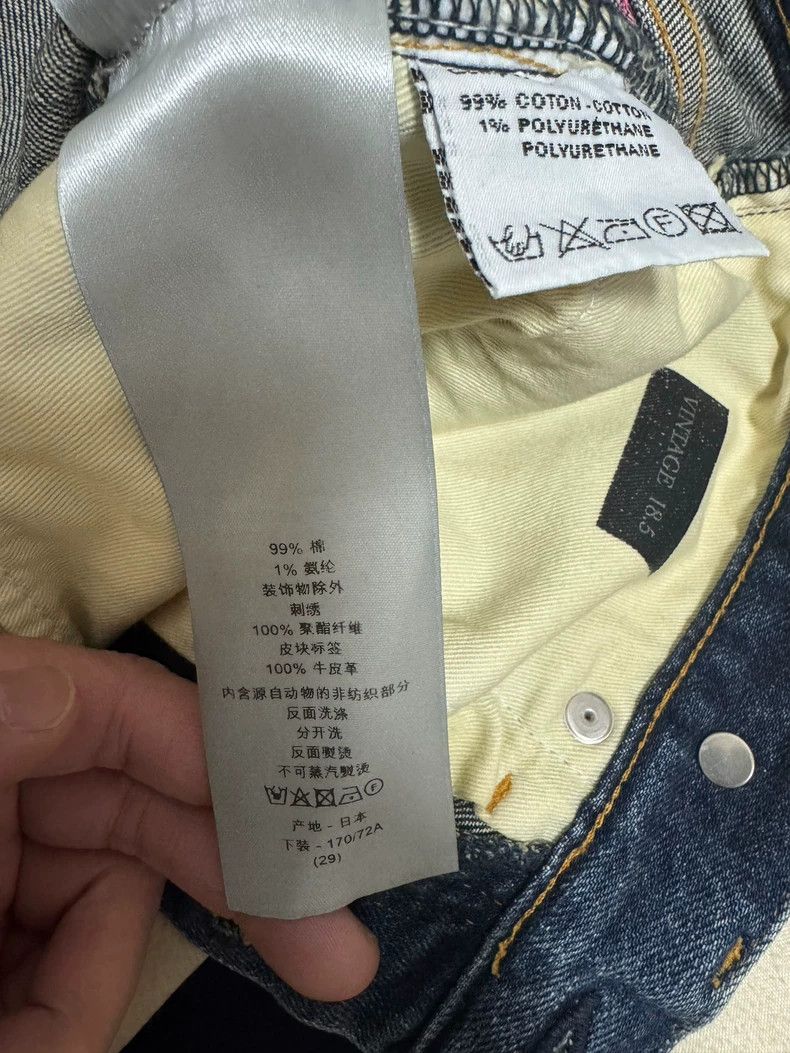 Dior Dior Japanese Exclusive Denim Jeans Size 29 Size US 29 - 4 Thumbnail