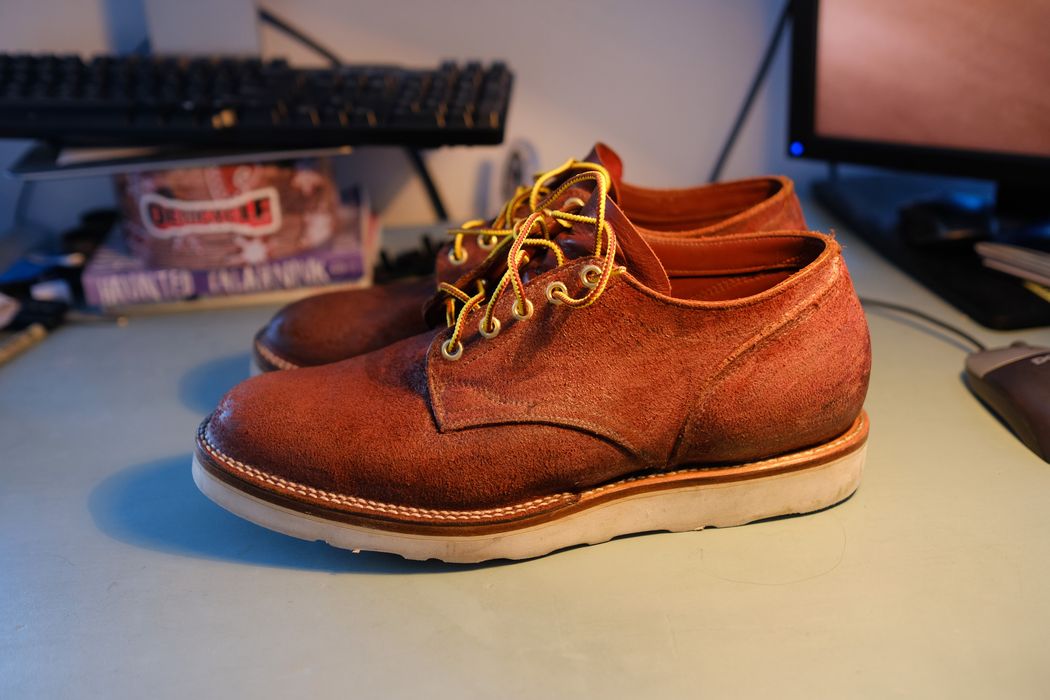 Viberg Oxford Red Dog Roughout Waxed (2030) | Grailed