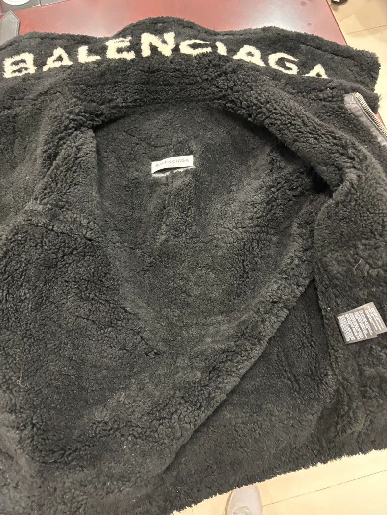 Balenciaga Balenciaga Leather and Shearling Jacket Size XS / US 0-2 / IT 36-38 - 3 Thumbnail
