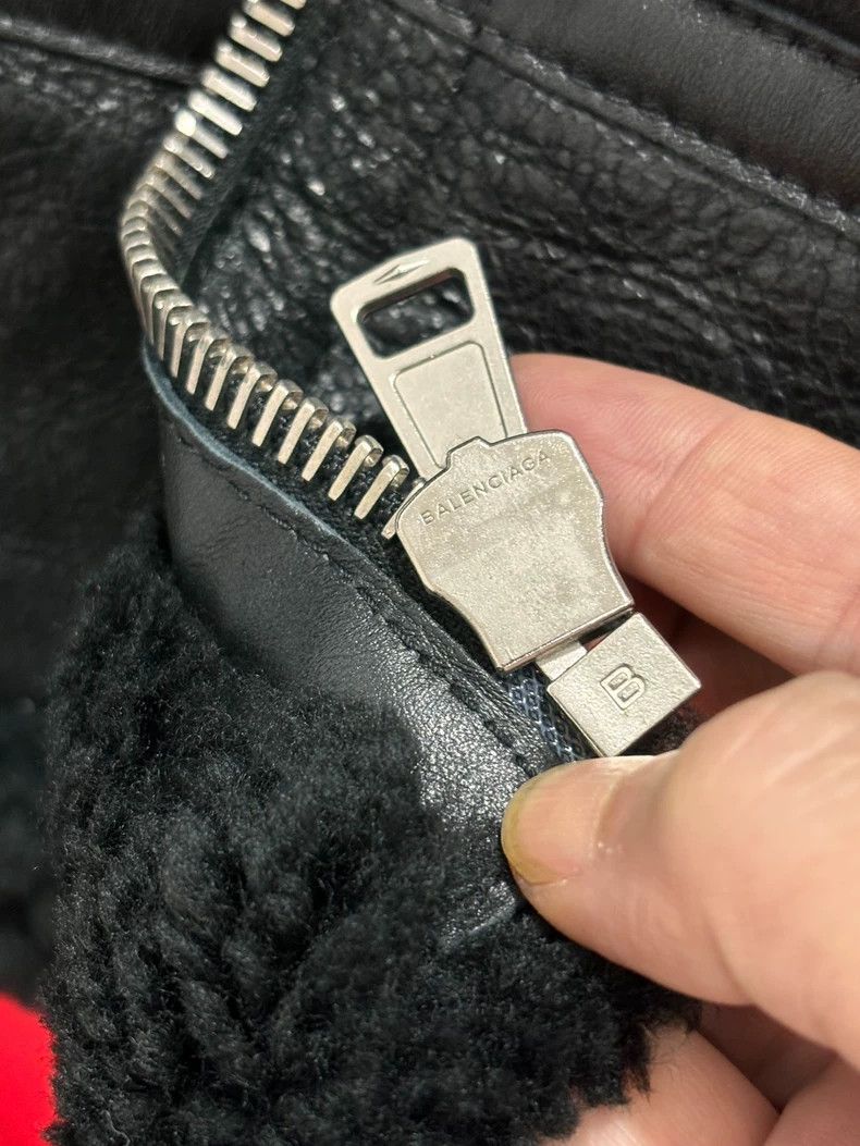 Balenciaga Balenciaga Leather and Shearling Jacket Size XS / US 0-2 / IT 36-38 - 4 Thumbnail