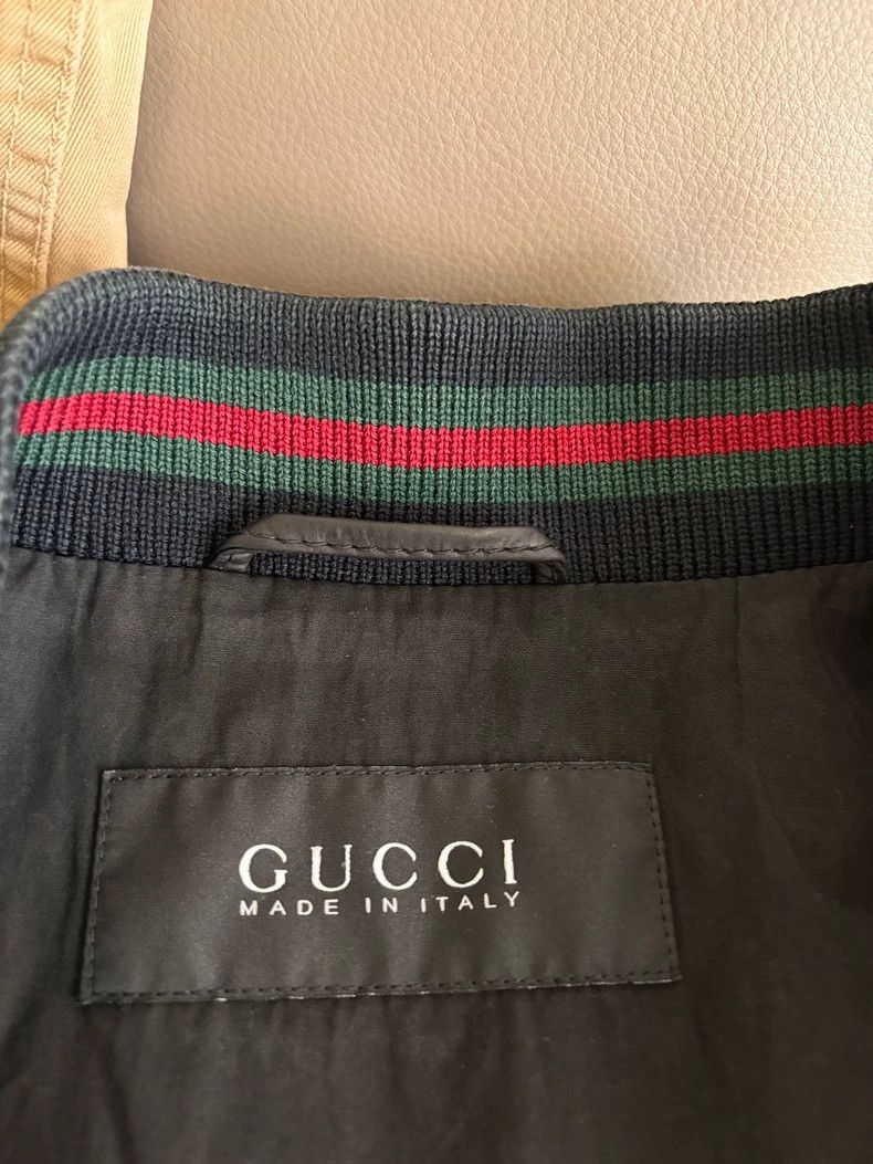 Gucci Gucci Leather Jacket Made in Italy Size 48 Size US L / EU 52-54 / 3 - 3 Thumbnail