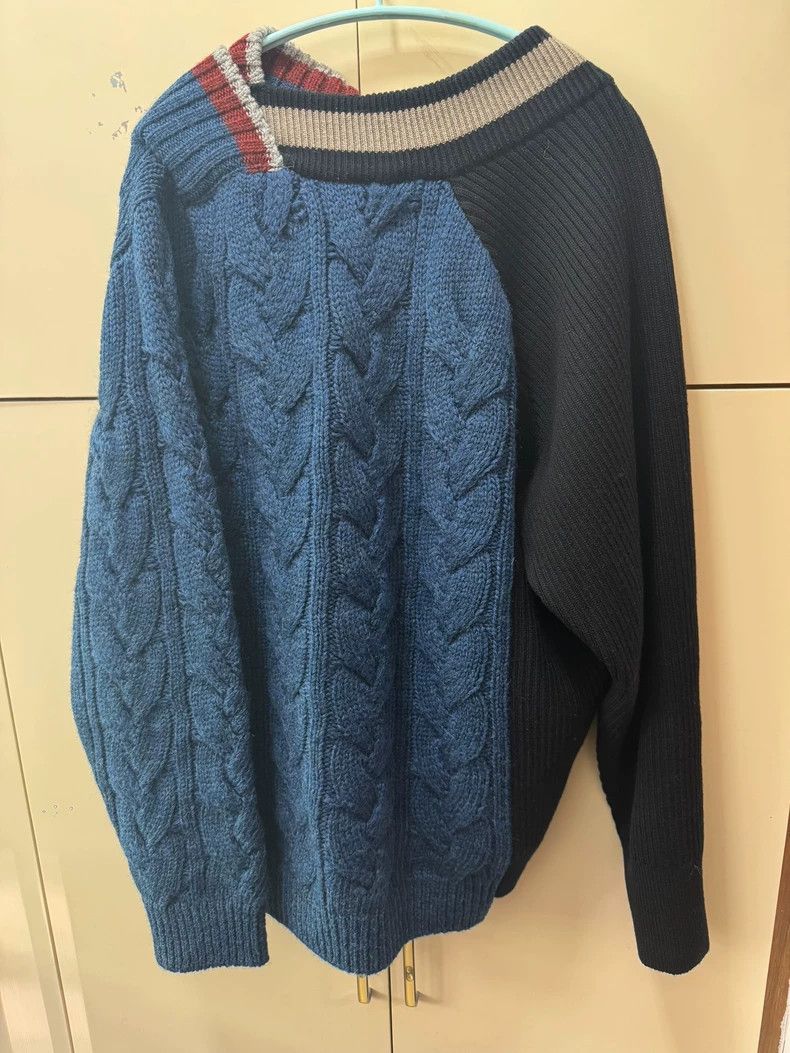 Junya Watanabe Kolor Cable Knit Sweater from Japan Size US M / EU 48-50 / 2 - 2 Thumbnail