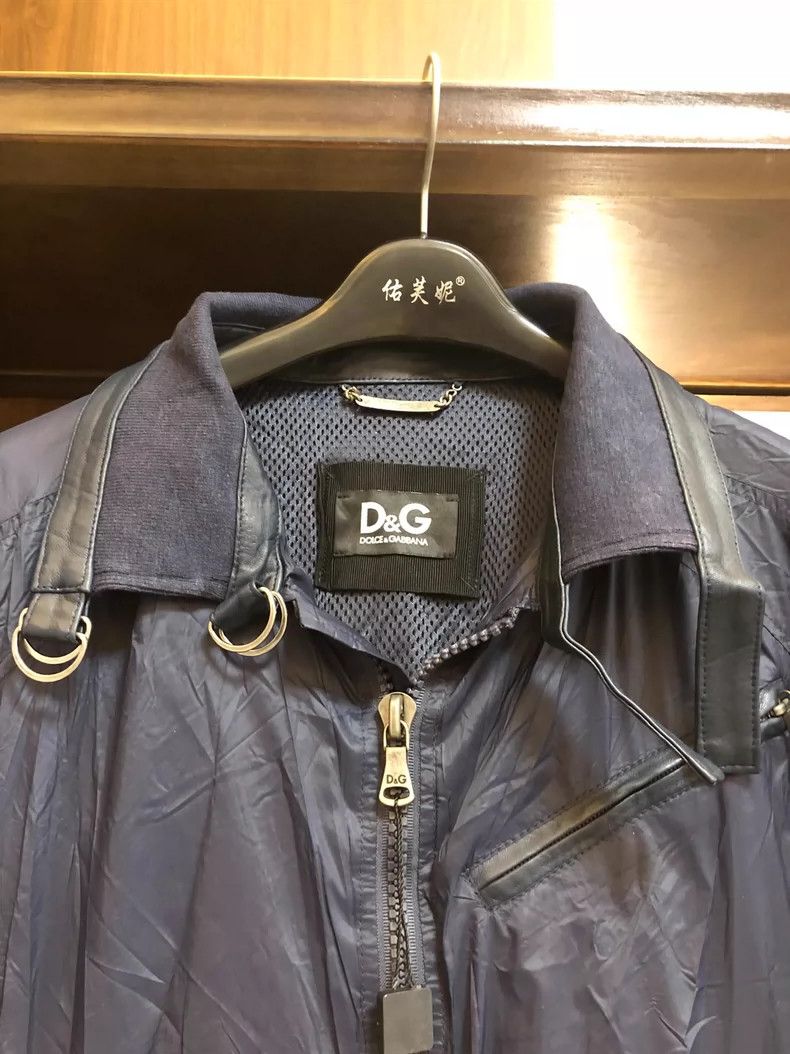 Dolce & Gabbana D&G Lightweight Jacket with Unique Collar Design Size US L / EU 52-54 / 3 - 5 Thumbnail