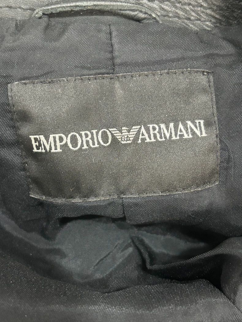 Emporio Armani Emporio Armani Goat Leather Motorcycle Jacket Size US M / EU 48-50 / 2 - 5 Thumbnail