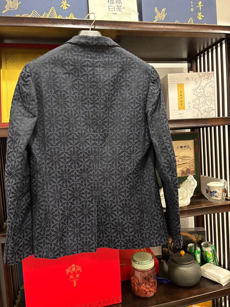 Diesel Diesel Black Gold Floral Blazer Suit Set Size US L / EU 52-54 / 3 - 2 Thumbnail