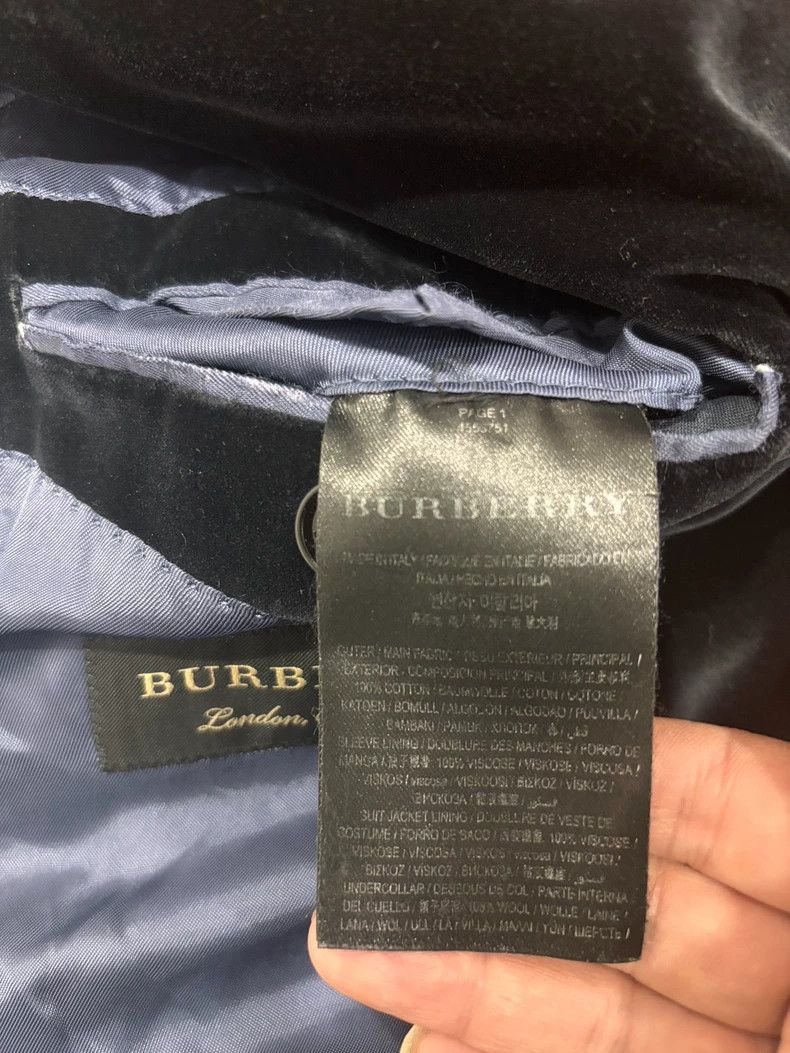 Burberry Burberry Velvet Double-Breasted Suit Jacket Size US L / EU 52-54 / 3 - 4 Thumbnail