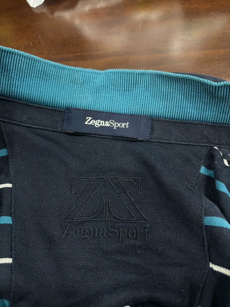Ermenegildo Zegna Ermenegildo Zegna Striped Polo Shirt Size US S / EU 44-46 / 1 - 4 Thumbnail