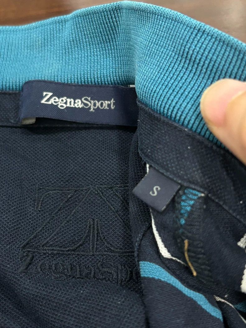 Ermenegildo Zegna Ermenegildo Zegna Striped Polo Shirt Size US S / EU 44-46 / 1 - 7 Thumbnail