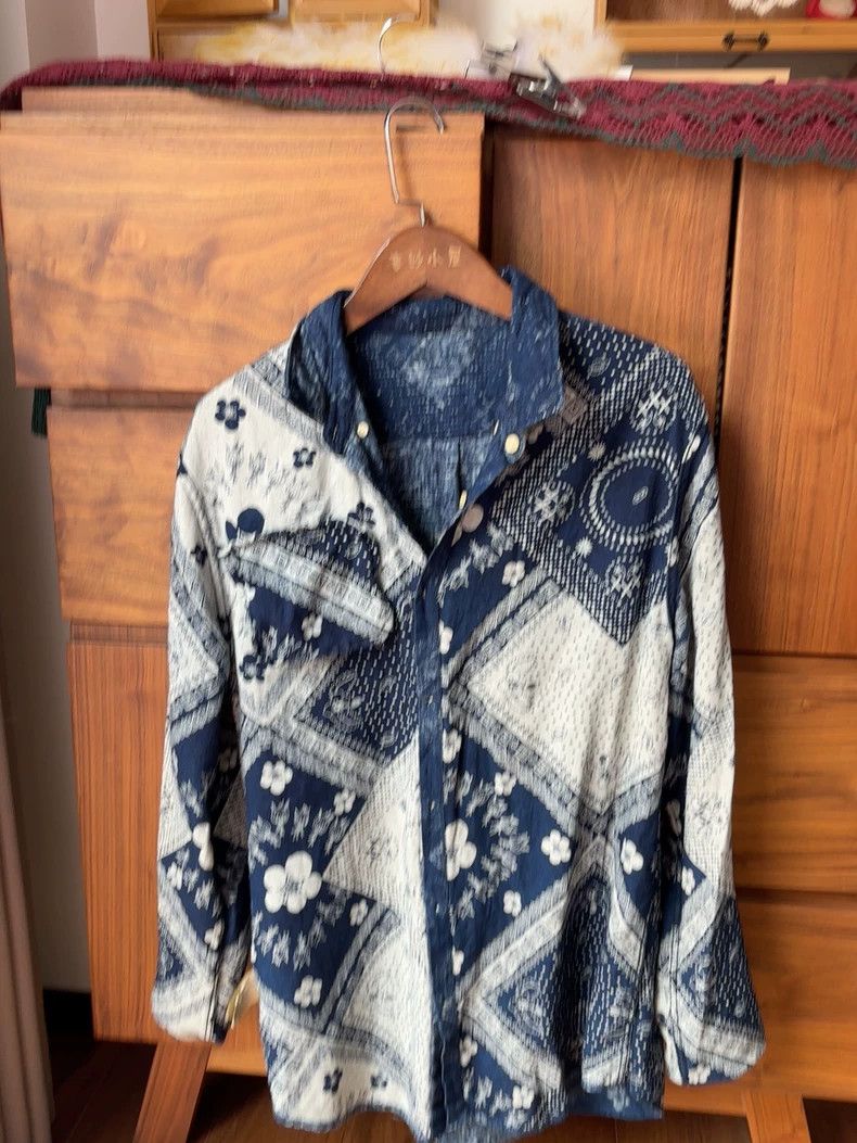 Scotch & Soda Long Sleeve Shirt with Wax Dye Technique Size US L / EU 52-54 / 3 - 7 Thumbnail