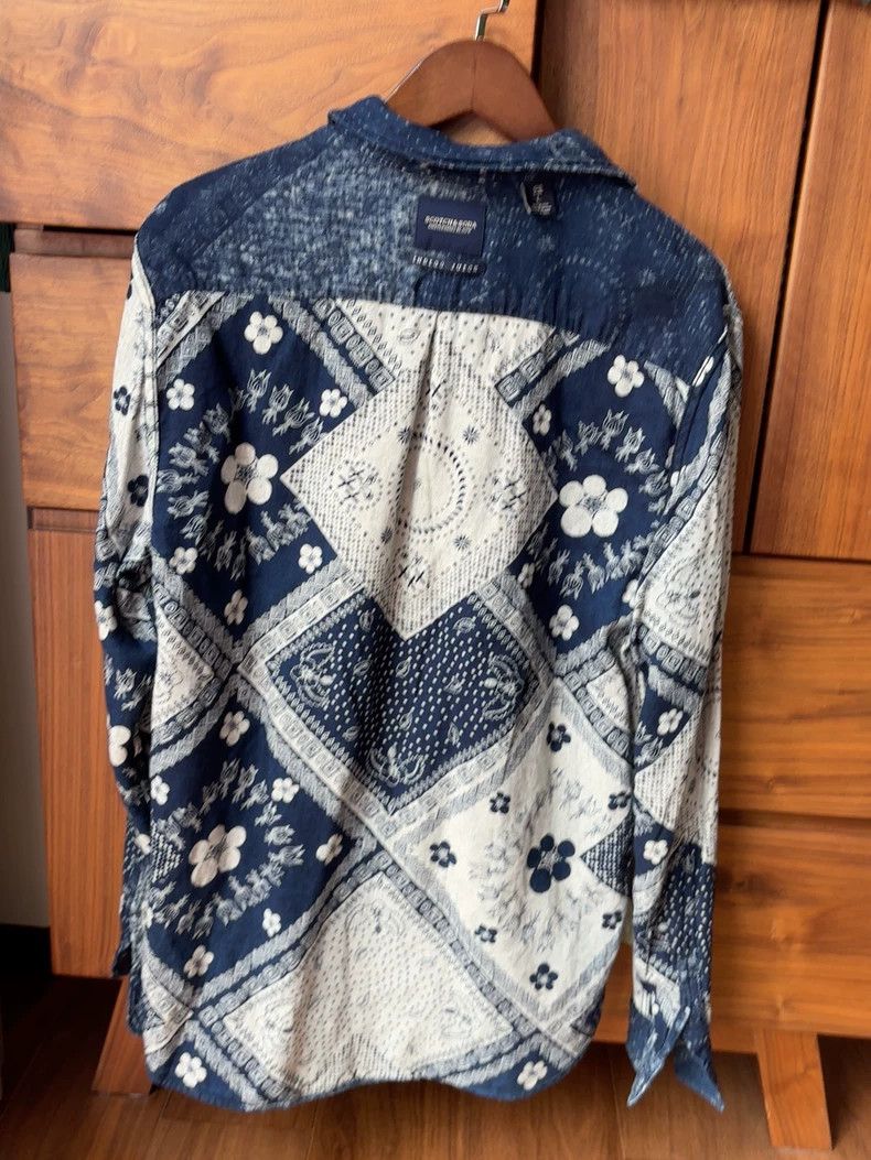 Scotch & Soda Long Sleeve Shirt with Wax Dye Technique Size US L / EU 52-54 / 3 - 8 Thumbnail
