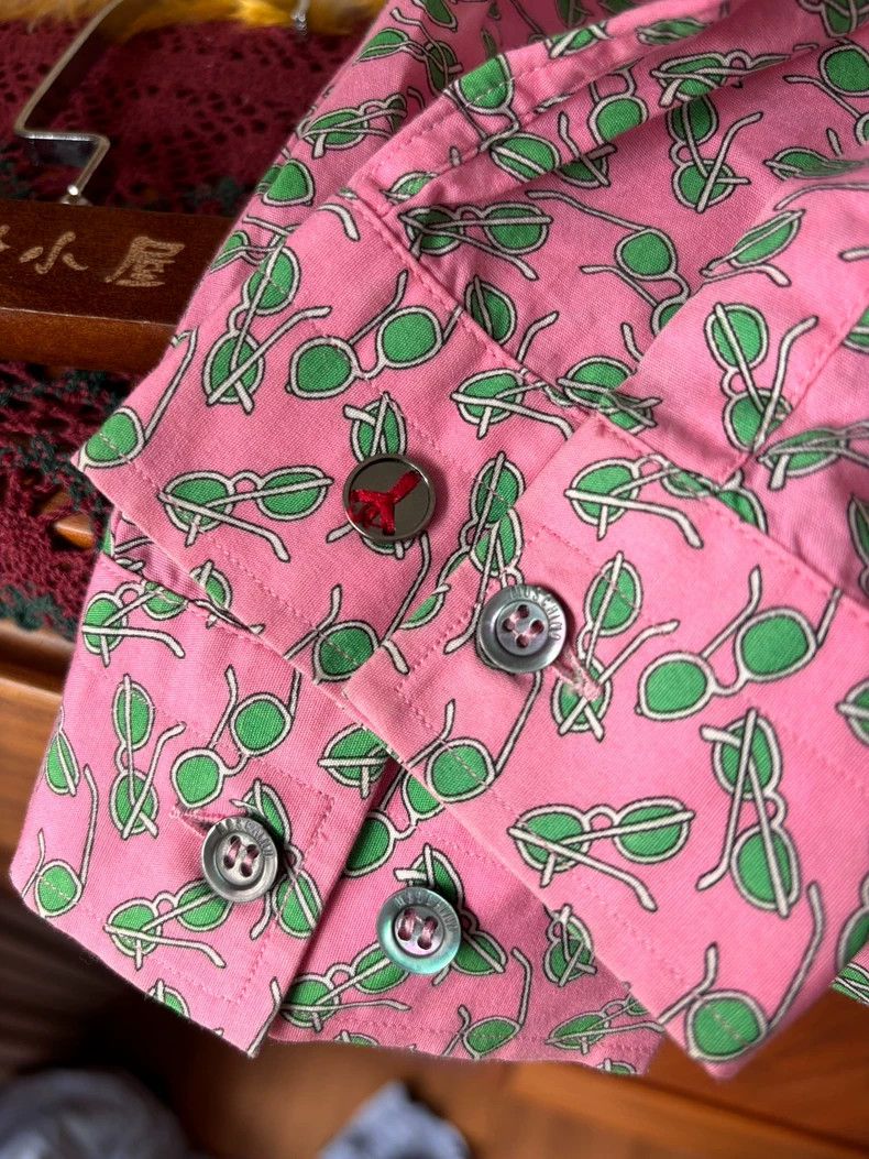Moschino Moschino Pink Floral Long Sleeve Shirt Size US M / EU 48-50 / 2 - 3 Thumbnail
