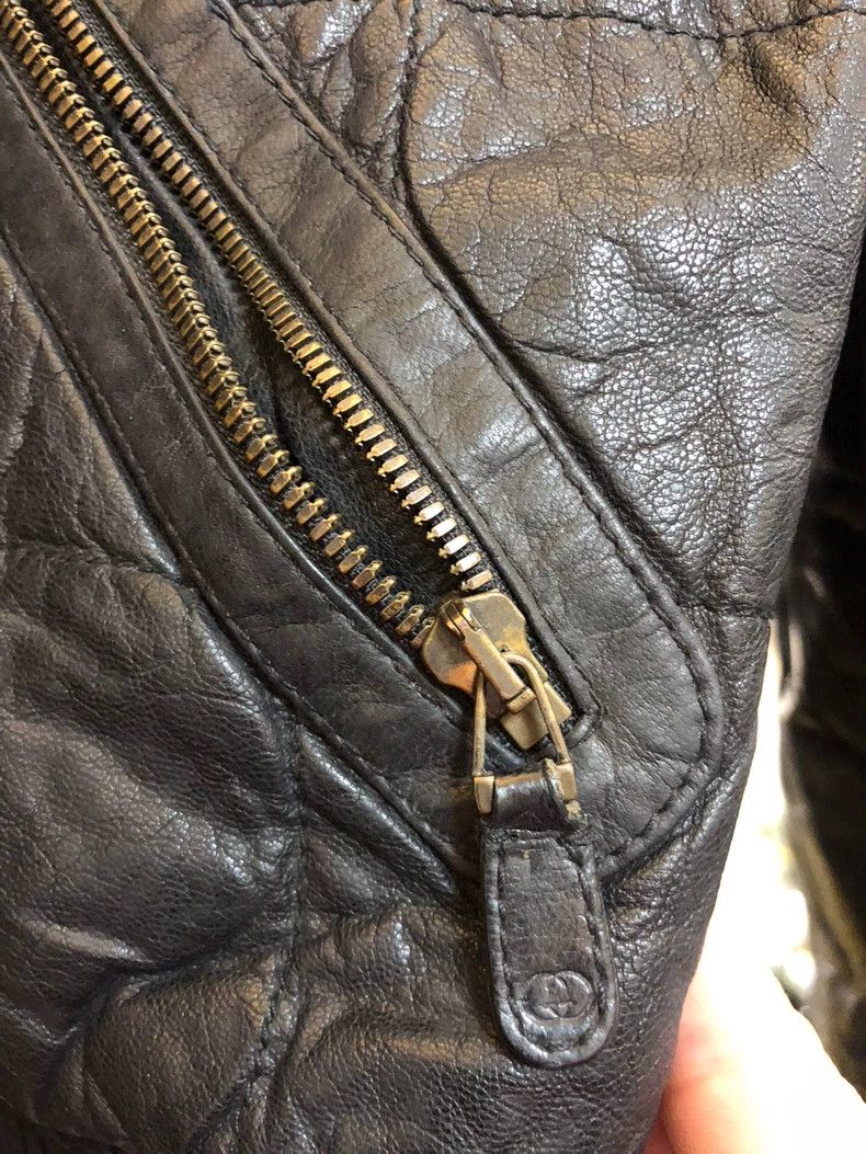 Gucci Gucci Leather Jacket Size 50 Italian Made Size US L / EU 52-54 / 3 - 6 Thumbnail
