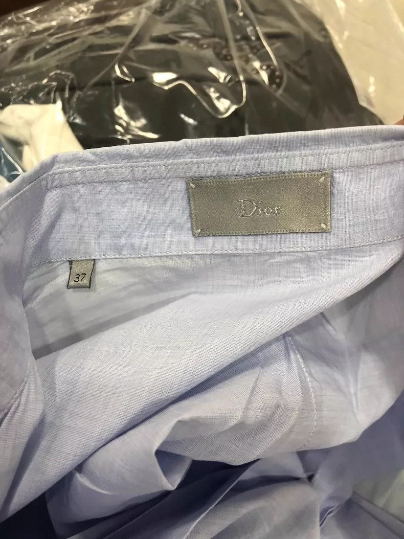 Dior Dior Long Sleeve Light Blue Shirt Size US XS / EU 42 / 0 - 4 Thumbnail