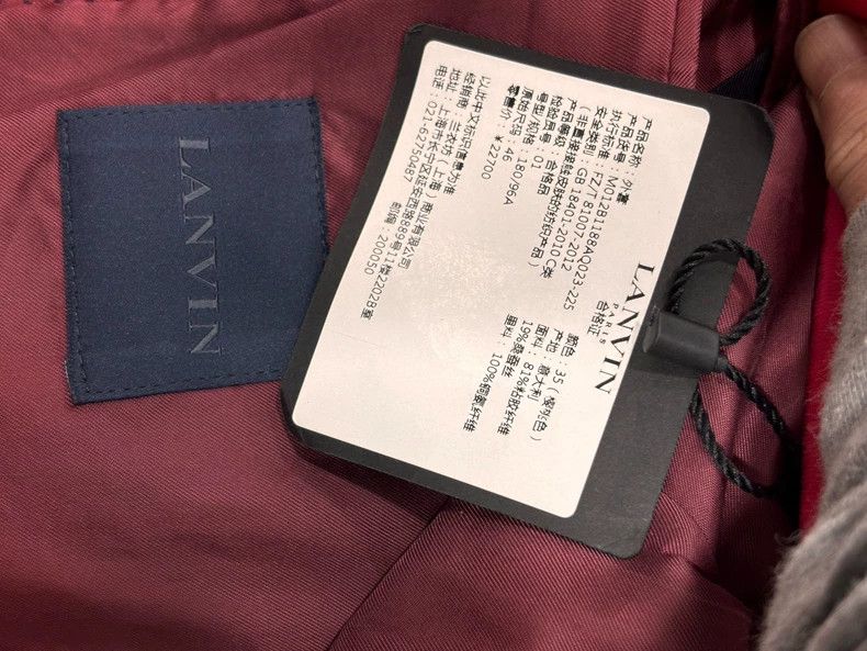 Lanvin Lanvin Pink Suit Jacket with Silk-like Fabric Size US L / EU 52-54 / 3 - 4 Thumbnail