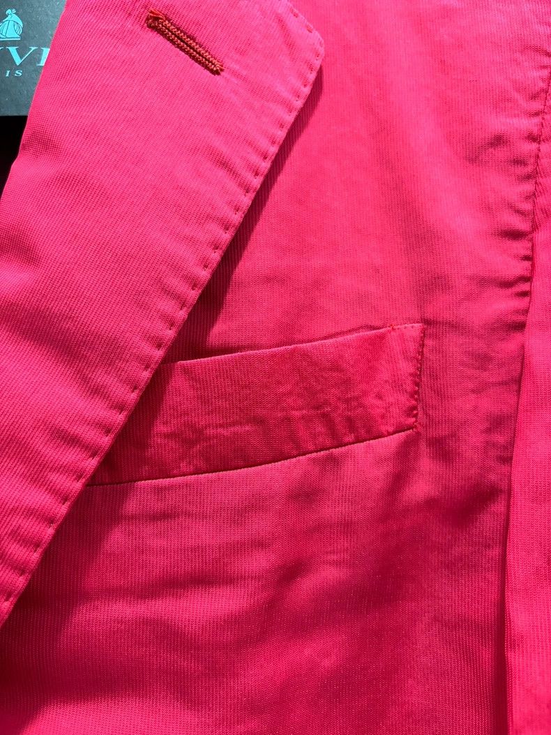 Lanvin Lanvin Pink Suit Jacket with Silk-like Fabric Size US L / EU 52-54 / 3 - 8 Thumbnail