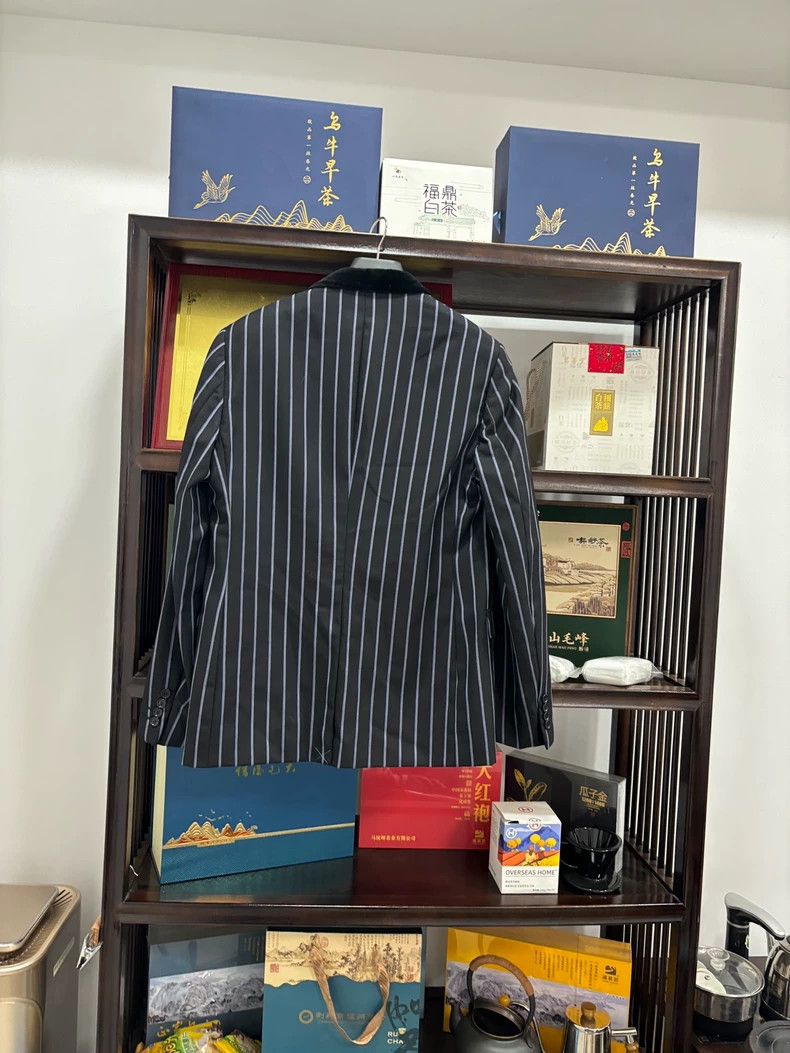 Lanvin Lanvin Wool Single Button Striped Suit Size US L / EU 52-54 / 3 - 2 Thumbnail