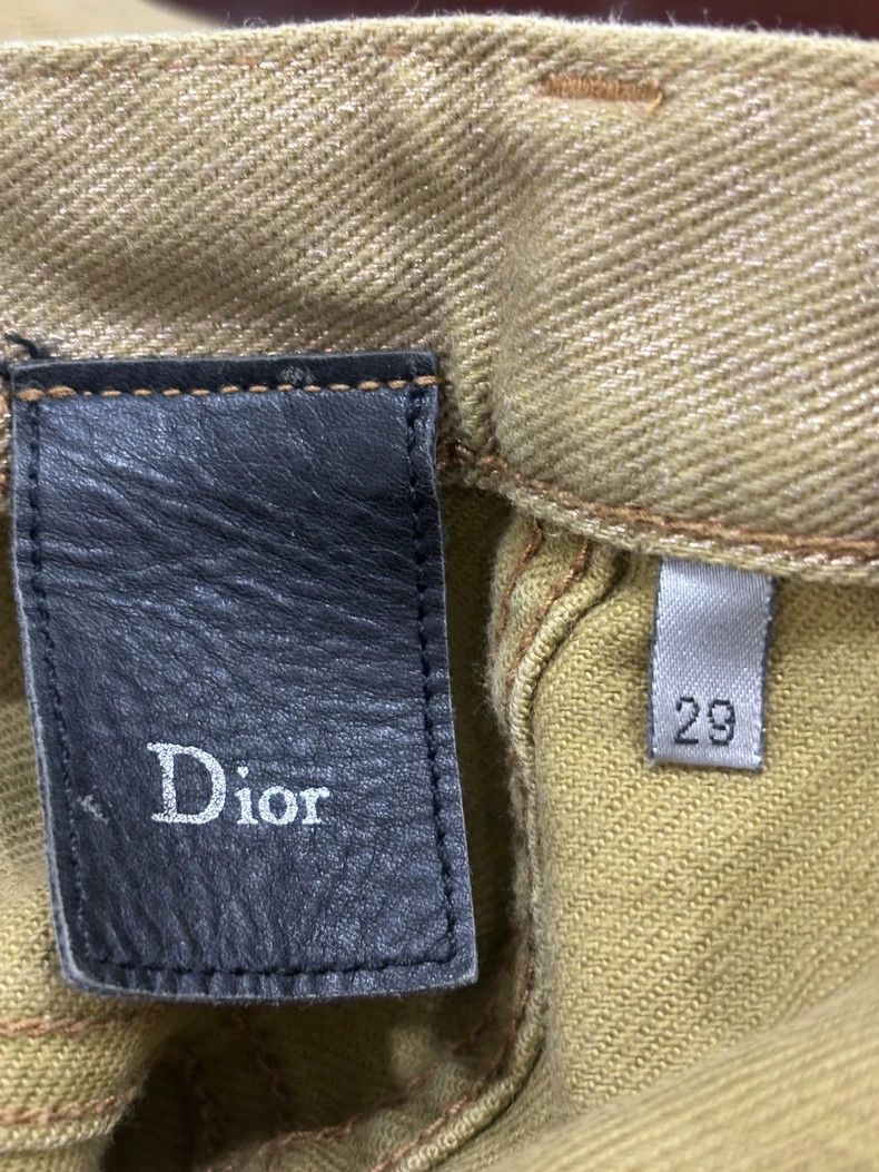 Dior Dior Gold Denim Trousers Size 29 Size US 29 - 6 Thumbnail