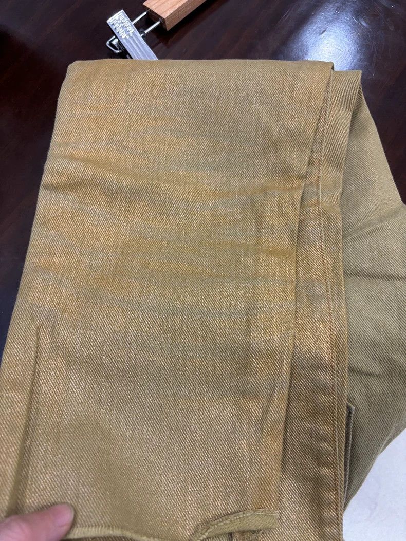 Dior Dior Gold Denim Trousers Size 29 Size US 29 - 9 Thumbnail