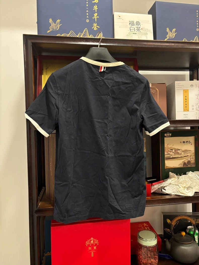 Thom Browne Thom Browne Short Sleeve Blue Shirt Size US S / EU 44-46 / 1 - 2 Thumbnail