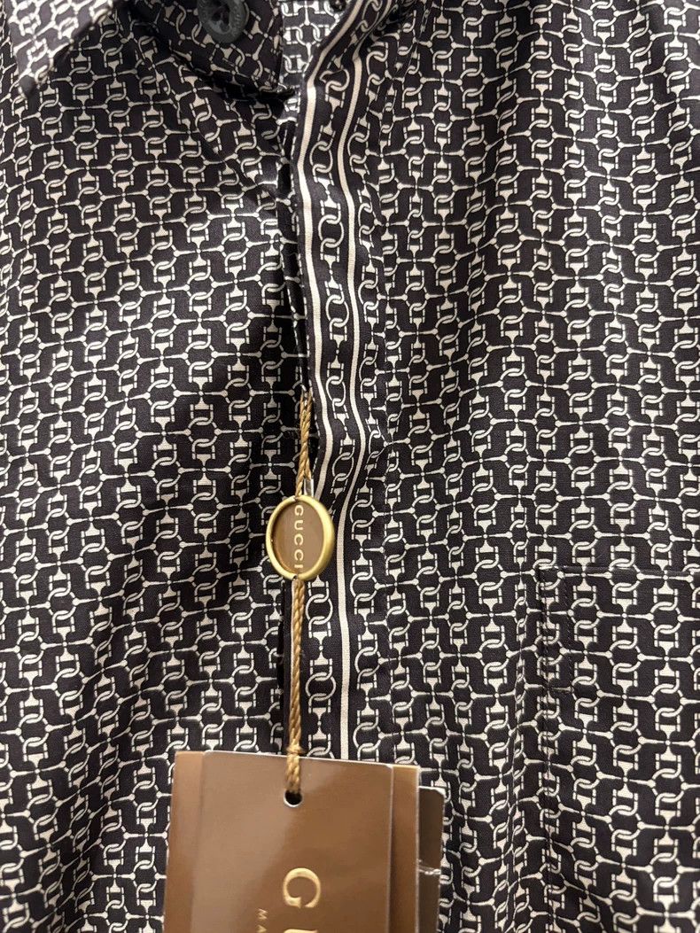 Gucci Gucci Long Sleeve Shirt Made in Italy Size US M / EU 48-50 / 2 - 3 Thumbnail