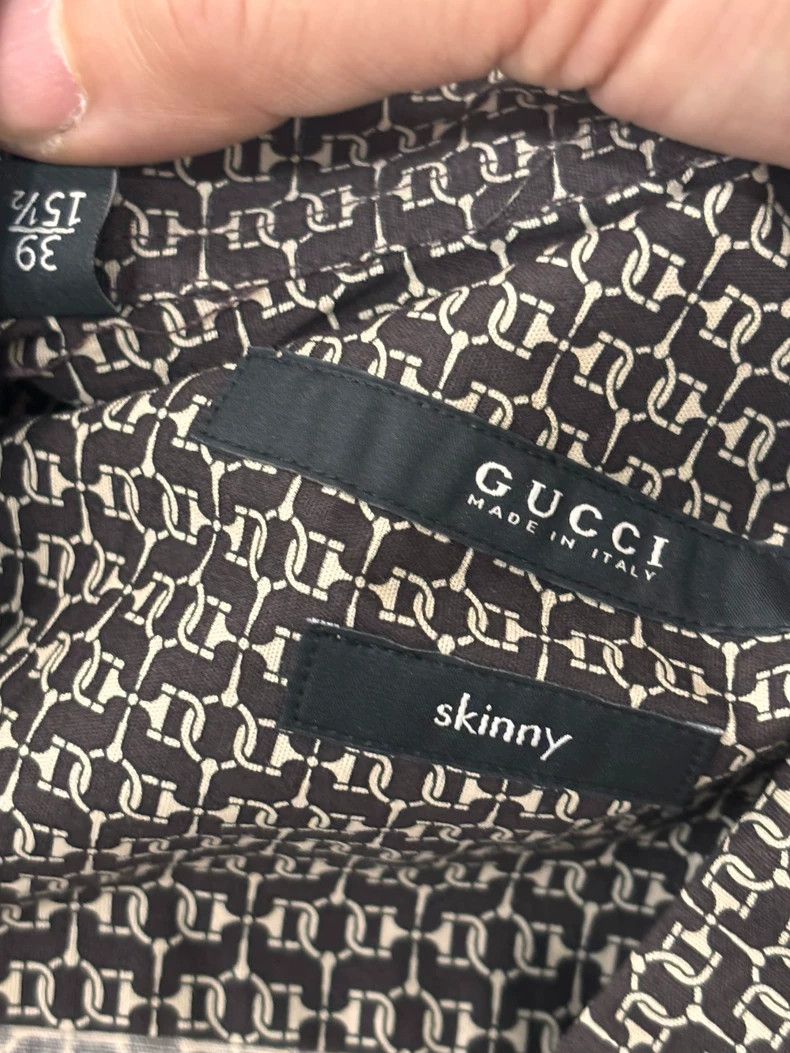 Gucci Gucci Long Sleeve Shirt Made in Italy Size US M / EU 48-50 / 2 - 4 Thumbnail