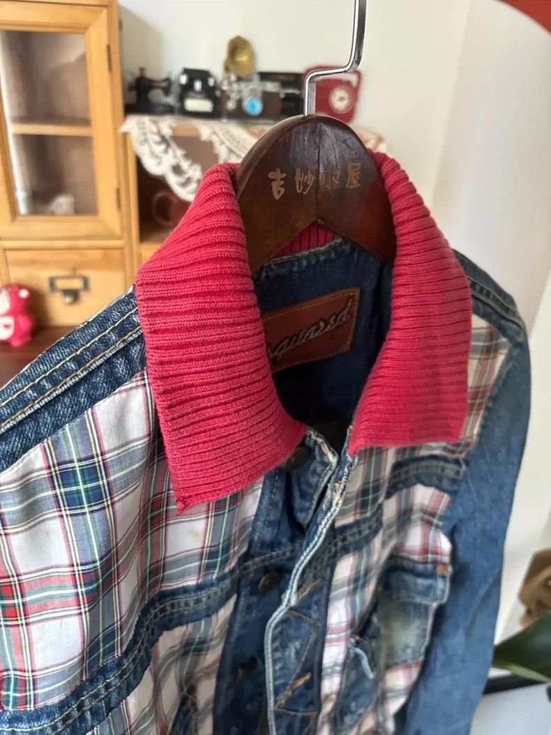 Dsquared2 dsquared2 Denim Jacket with Red Collar Size US M / EU 48-50 / 2 - 3 Thumbnail