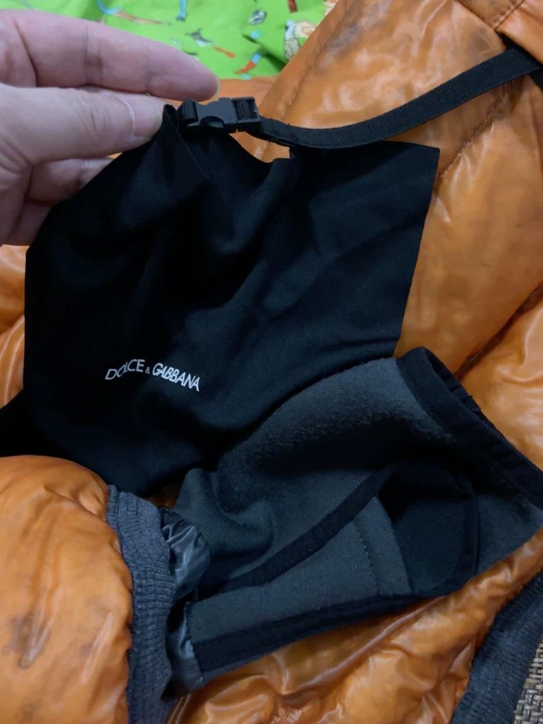 Dolce & Gabbana Orange Puffer Jacket with Half-Transparent Fabric Size US L / EU 52-54 / 3 - 8 Thumbnail