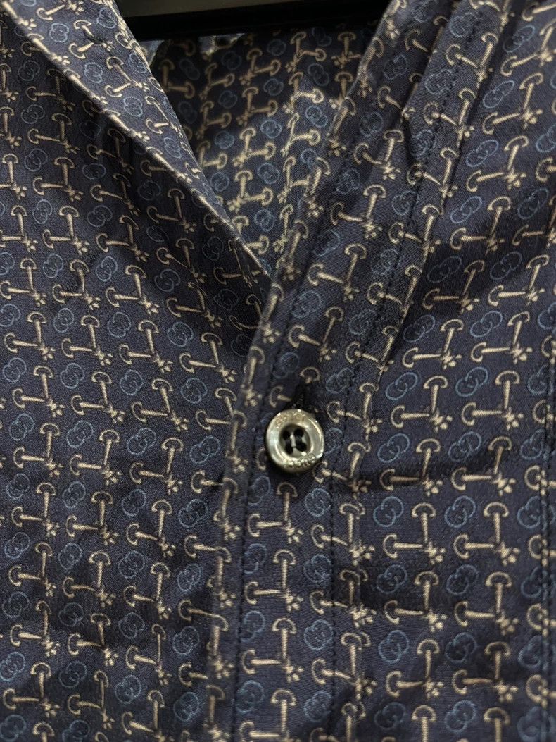Gucci Gucci Long Sleeve Silk Shirt Made in Italy Size US M / EU 48-50 / 2 - 3 Thumbnail