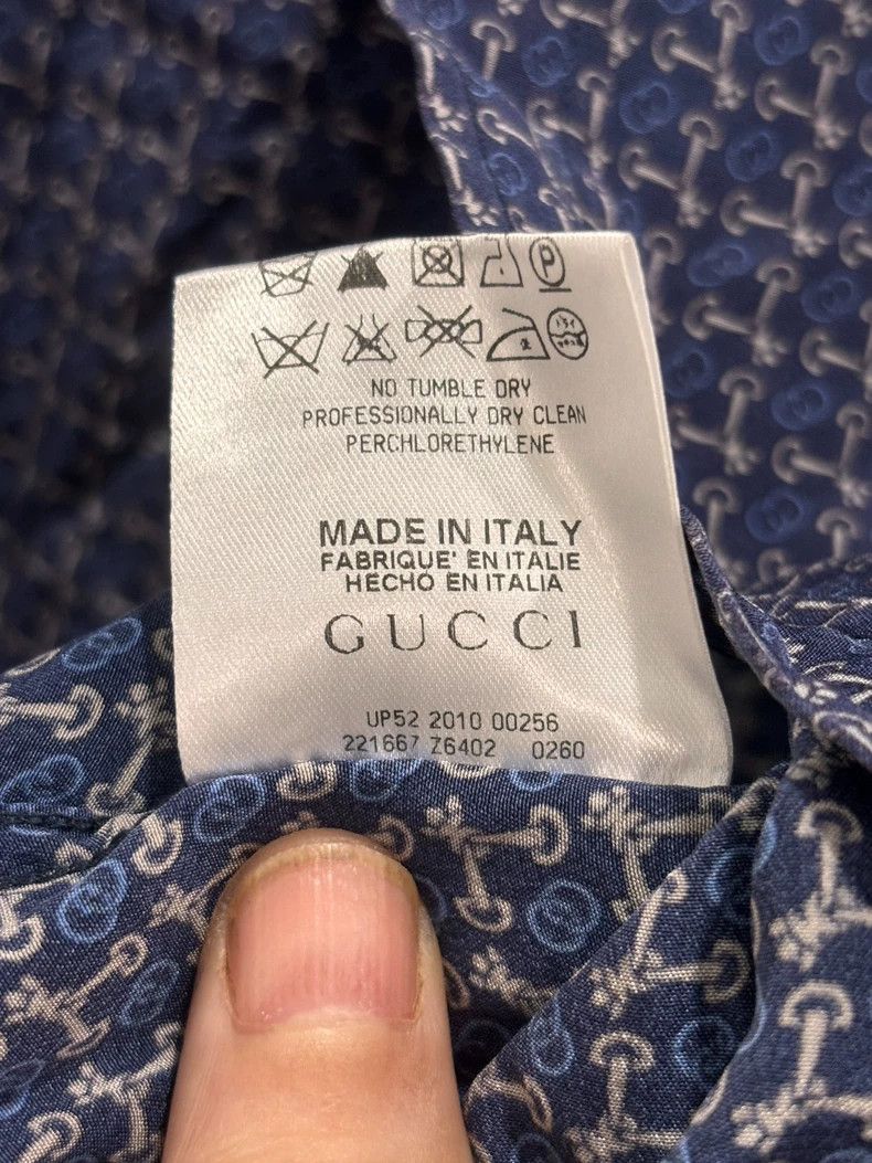 Gucci Gucci Long Sleeve Silk Shirt Made in Italy Size US M / EU 48-50 / 2 - 5 Thumbnail