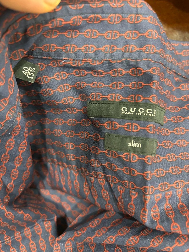 Gucci Gucci Long Sleeve Shirt Made in Italy Size US M / EU 48-50 / 2 - 5 Thumbnail