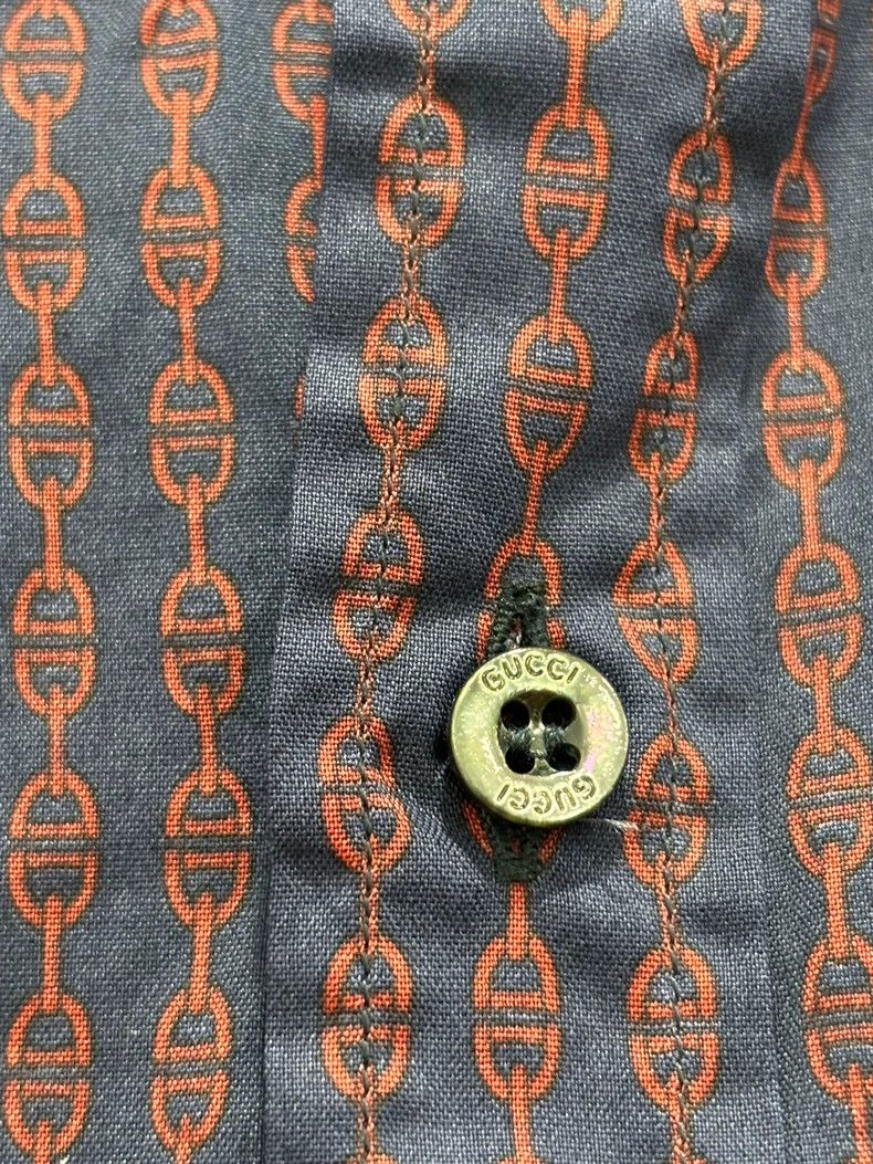 Gucci Gucci Long Sleeve Shirt Made in Italy Size US M / EU 48-50 / 2 - 4 Thumbnail