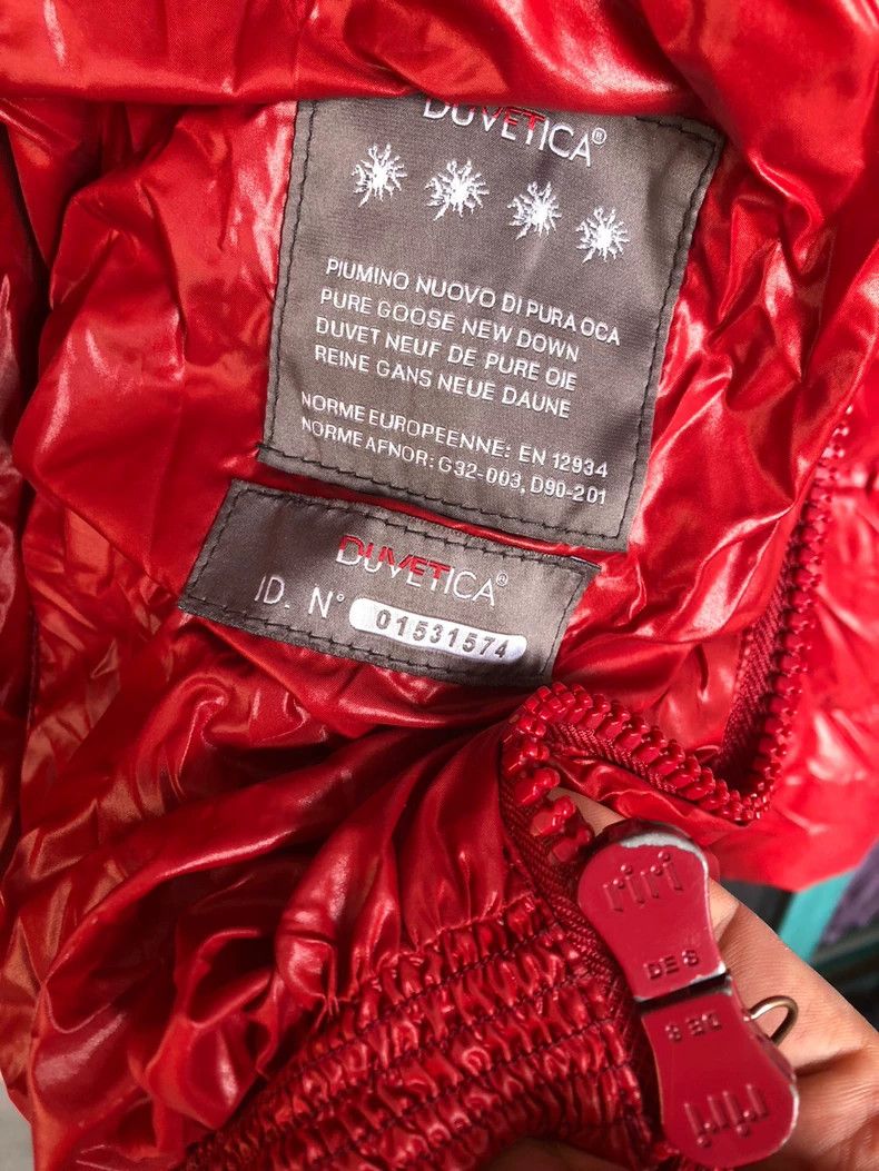 Moncler Red Duvet Jacket with Zipper Pockets Size US L / EU 52-54 / 3 - 4 Thumbnail