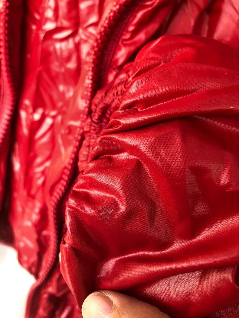 Moncler Red Duvet Jacket with Zipper Pockets Size US L / EU 52-54 / 3 - 6 Thumbnail