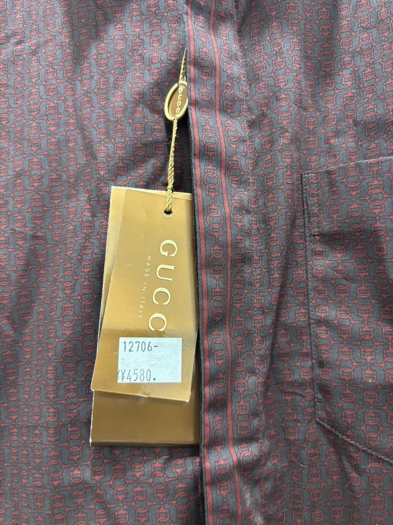 Gucci Gucci Long Sleeve Shirt Made in Italy Size US L / EU 52-54 / 3 - 4 Thumbnail