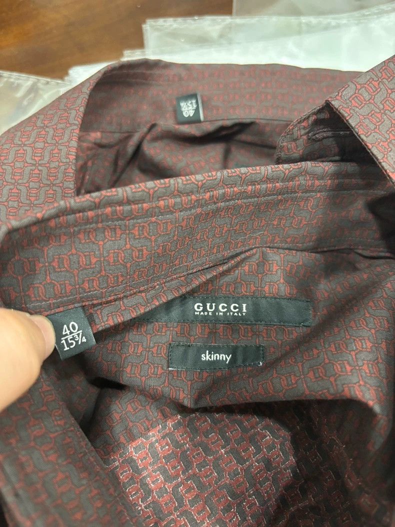 Gucci Gucci Long Sleeve Shirt Made in Italy Size US L / EU 52-54 / 3 - 5 Thumbnail