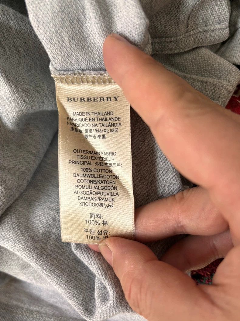 Burberry Burberry Short Sleeve Polo Shirt Size L Size US L / EU 52-54 / 3 - 6 Thumbnail