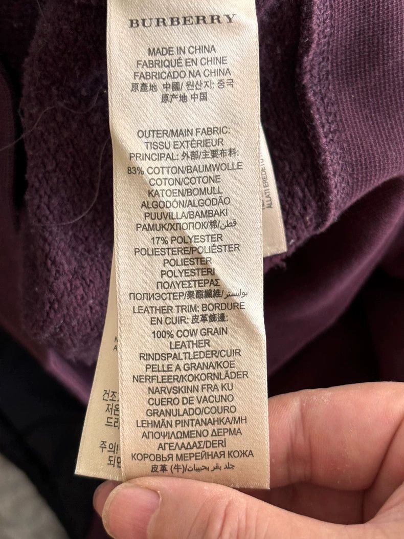 Burberry Burberry Purple Hoodie with Minor Fade Size US M / EU 48-50 / 2 - 6 Thumbnail
