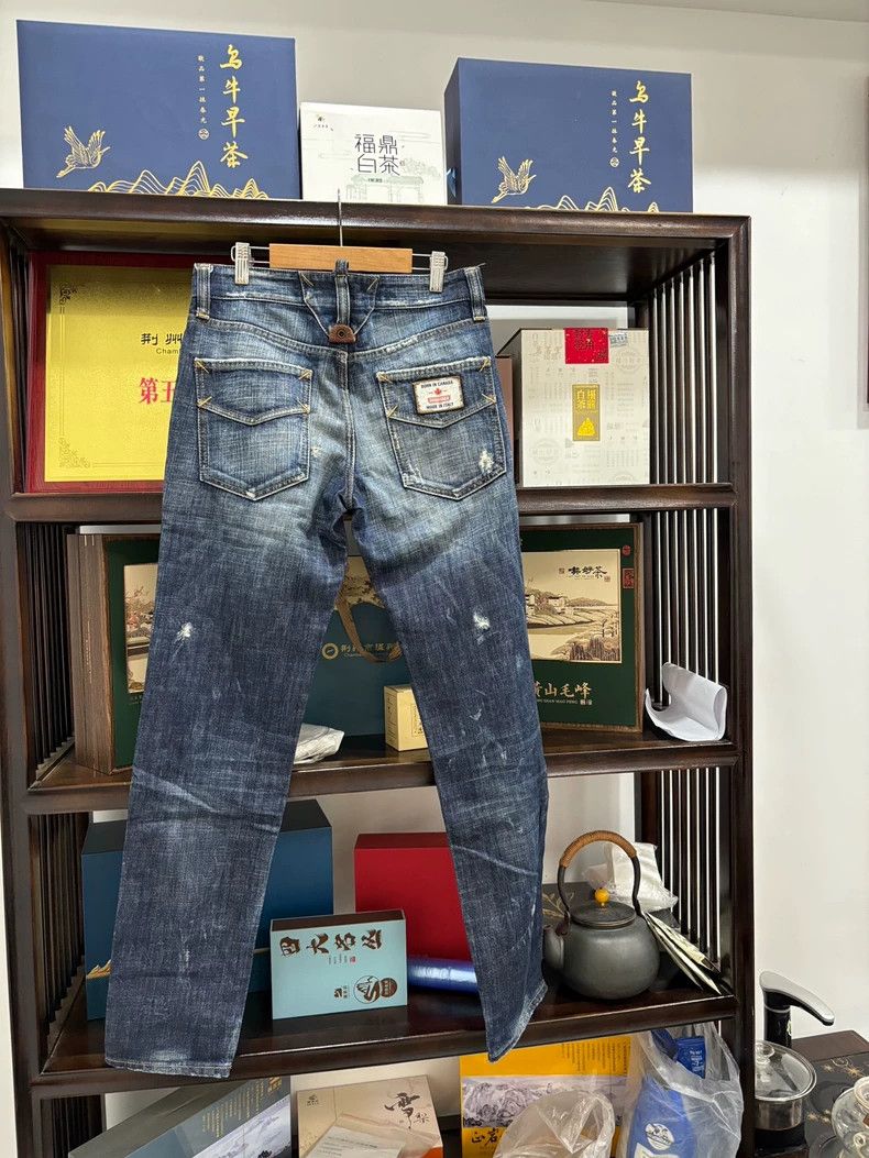 Dsquared2 Daquared2 Classic Denim Jeans with Leather Detail Size US 44 / EU 60 - 2 Thumbnail