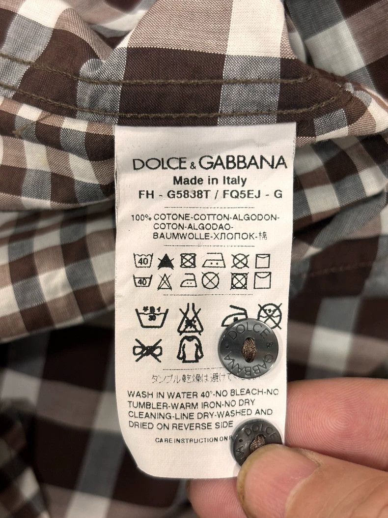 Dolce & Gabbana DG Long Sleeve Casual Shirt from Italy Size US M / EU 48-50 / 2 - 7 Thumbnail