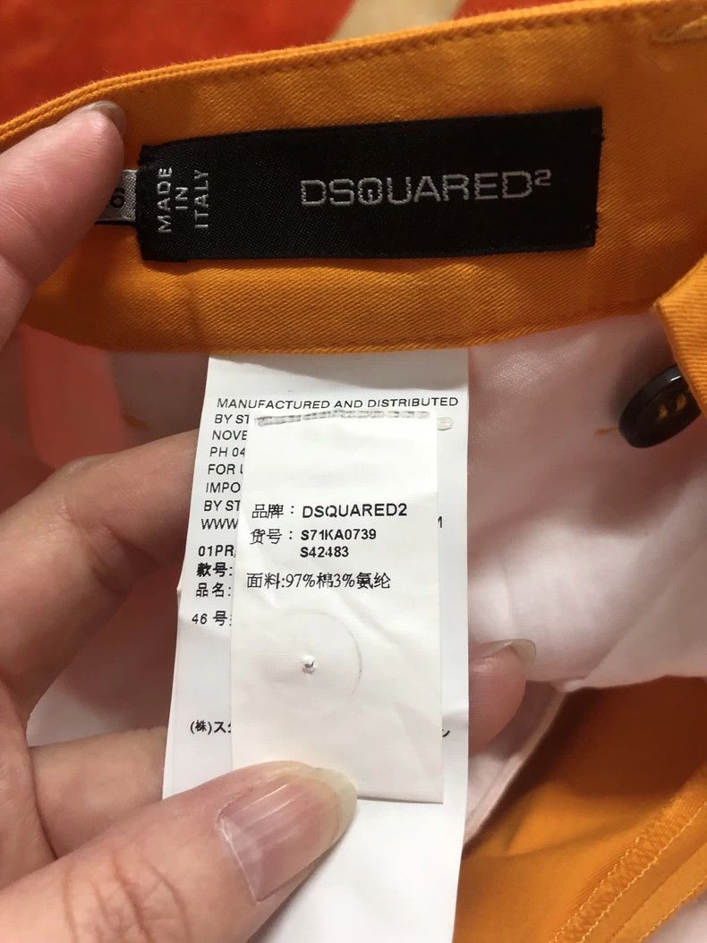 Dsquared2 Dauqared2 Casual Pants in Bright Orange Size US 41 - 4 Thumbnail