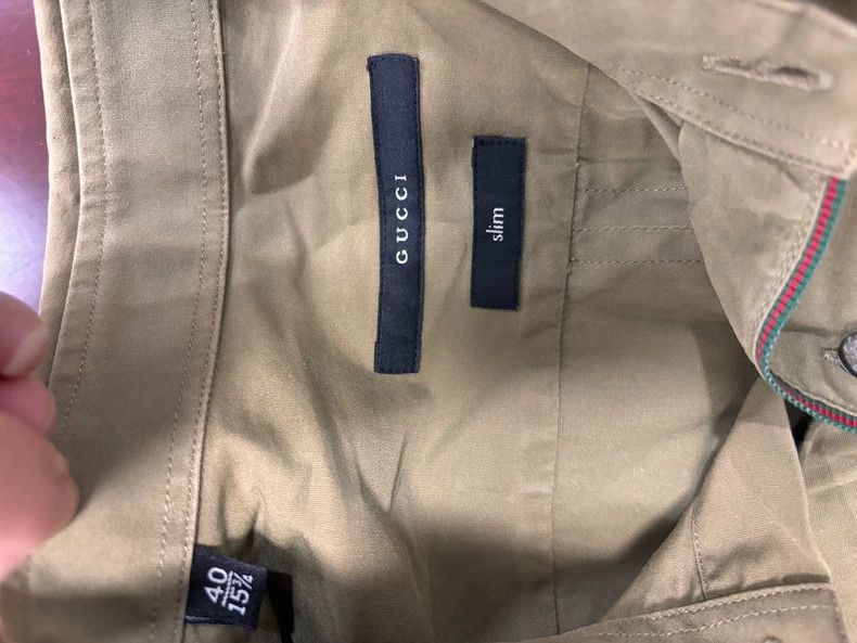 Gucci Gucci Long Sleeve Shirt Size 40 Italy Size US M / EU 48-50 / 2 - 4 Thumbnail