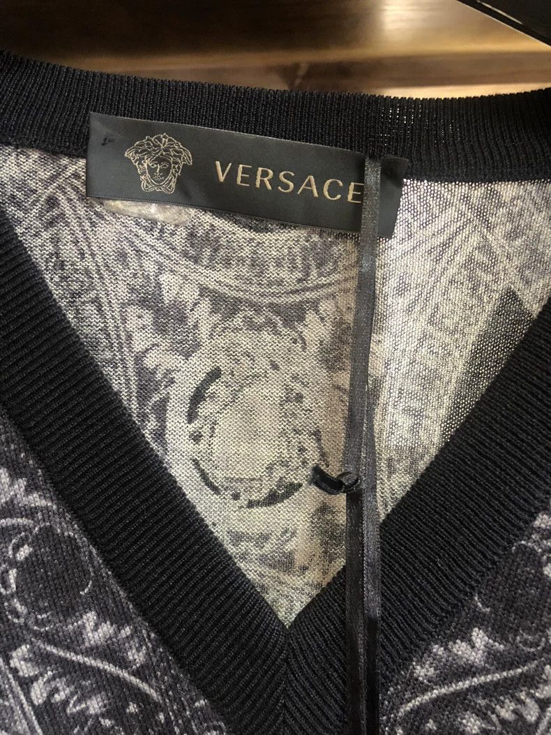 Versace Versace Silk Wool Long Sleeve Sweater Size US L / EU 52-54 / 3 - 4 Thumbnail