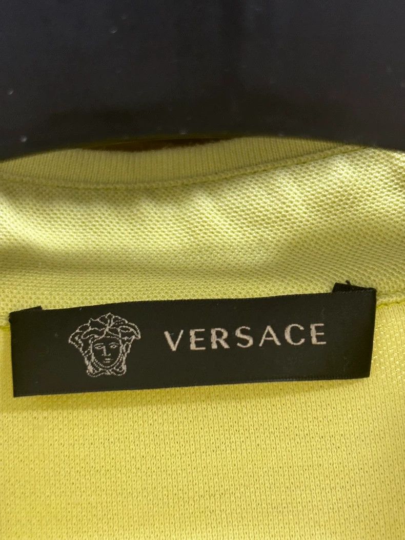 Versace Versace Short Sleeve Polo T-shirt with Zipper Size US XL / EU 56 / 4 - 5 Thumbnail